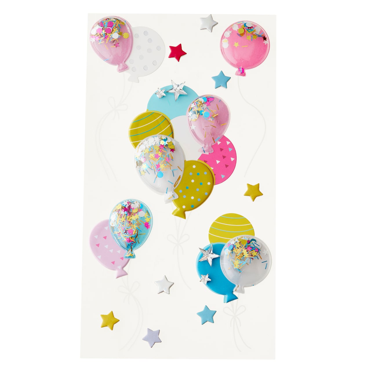 Recollections Birthday Balloon Stickers - 13 ct